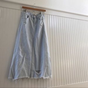 Zara Maxi Denim Skirt - S